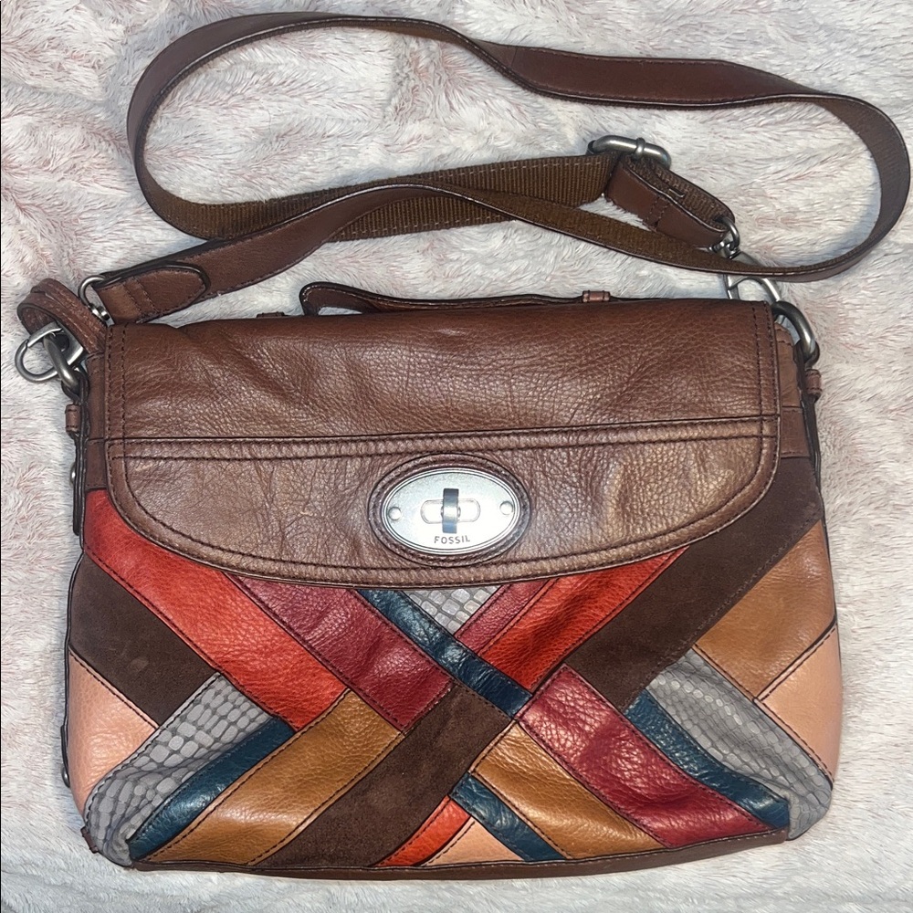 Fossil Women's Leather Crossbody Bag